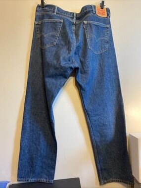 Levi Strauss 505 Straight Levi's Dark Wash Denim Jeans Men's Sz 40 x 32